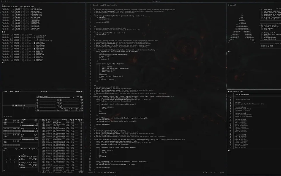 Ash screenshot as published by bjarneo