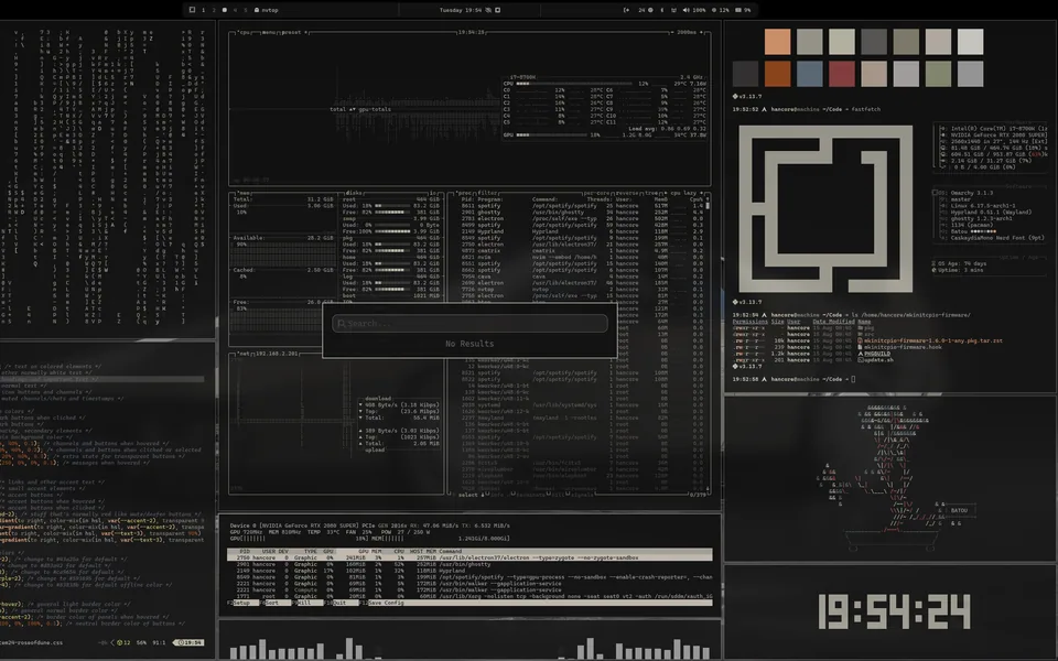 Batou screenshot as published by HANCORE-linux