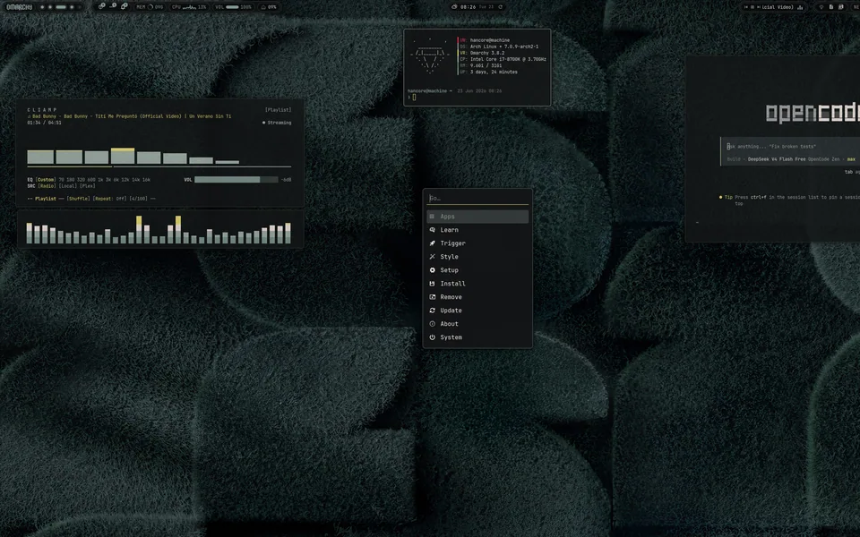 Dos Moos screenshot as published by HANCORE-linux