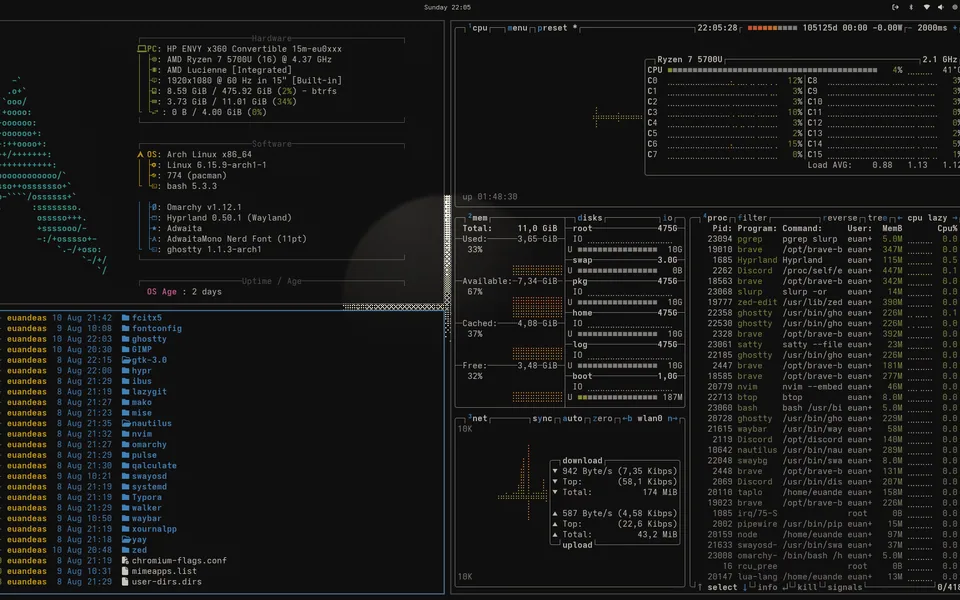 Flexoki Dark screenshot as published by euandeas