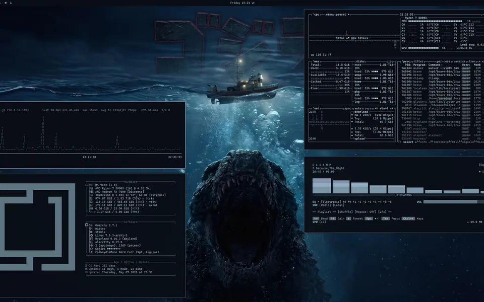 Gojira screenshot as published by bjornramberg