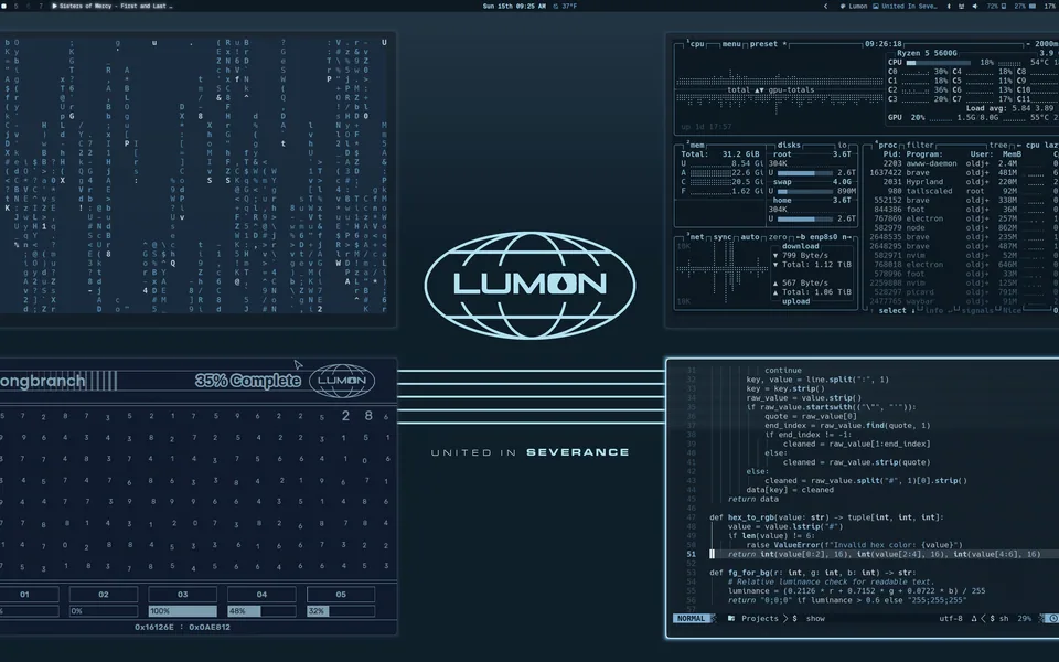 Lumon screenshot as published by OldJobobo