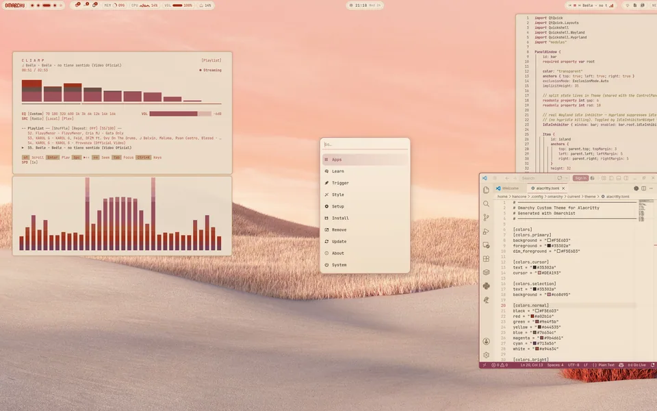 Roseofdune screenshot as published by HANCORE-linux