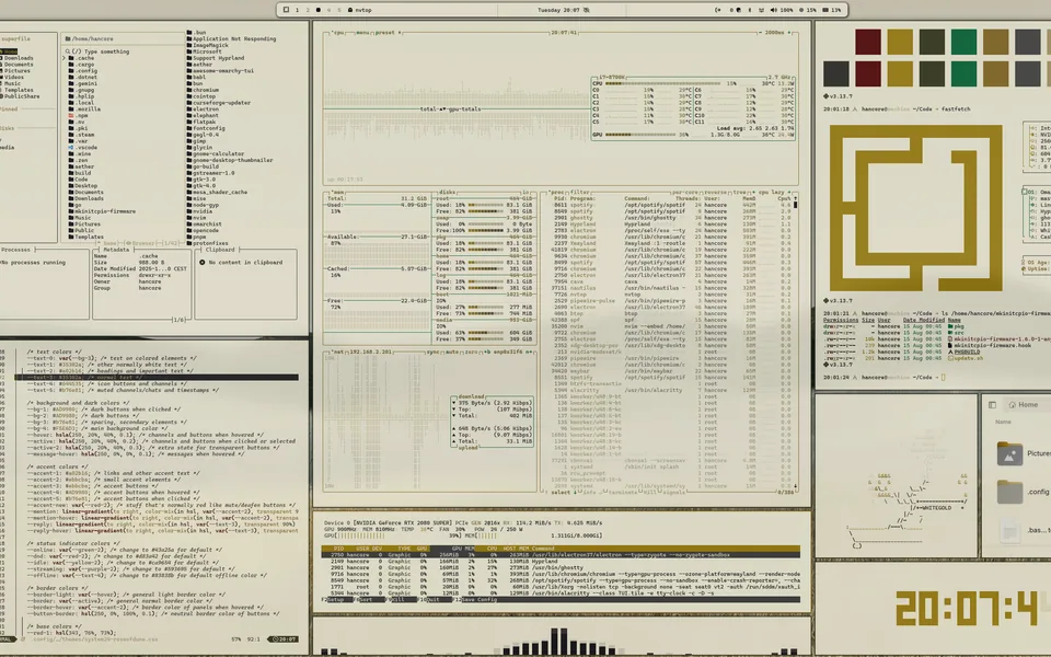 Whitegold screenshot as published by HANCORE-linux
